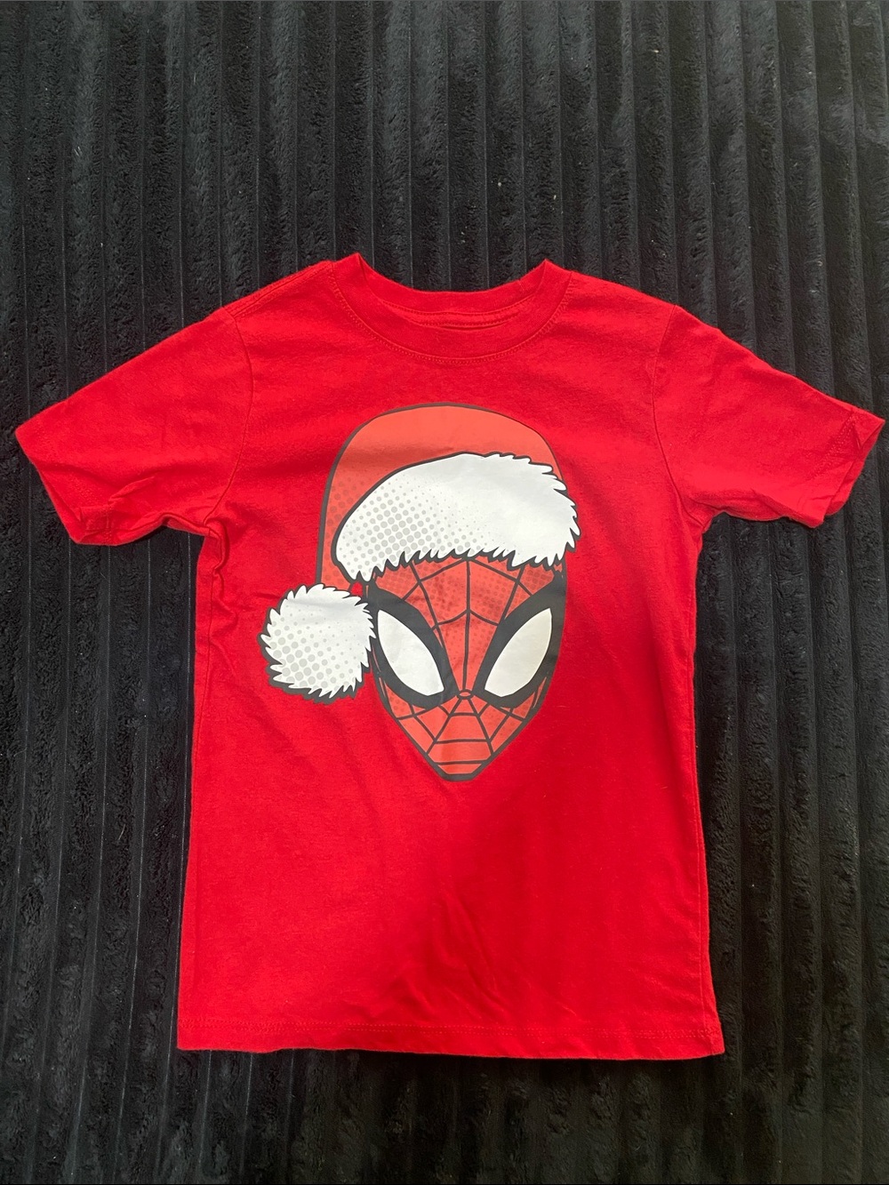 Marvel Red Spider-Man Santa Graphic Tee - Kids